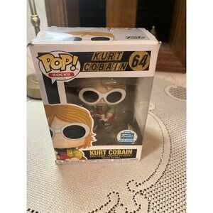 Funko Pop! Rocks #64 - Kurt Cobain - Funko Exclusive- Slight Box Damage